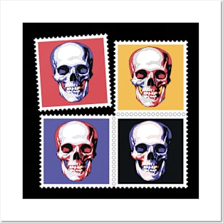 Skull Stamps - Cool Colorful Skulls Posters and Art